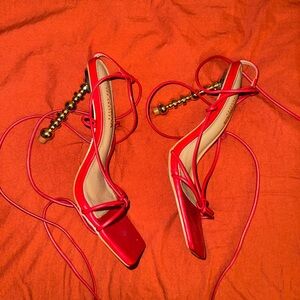 Strappy heels